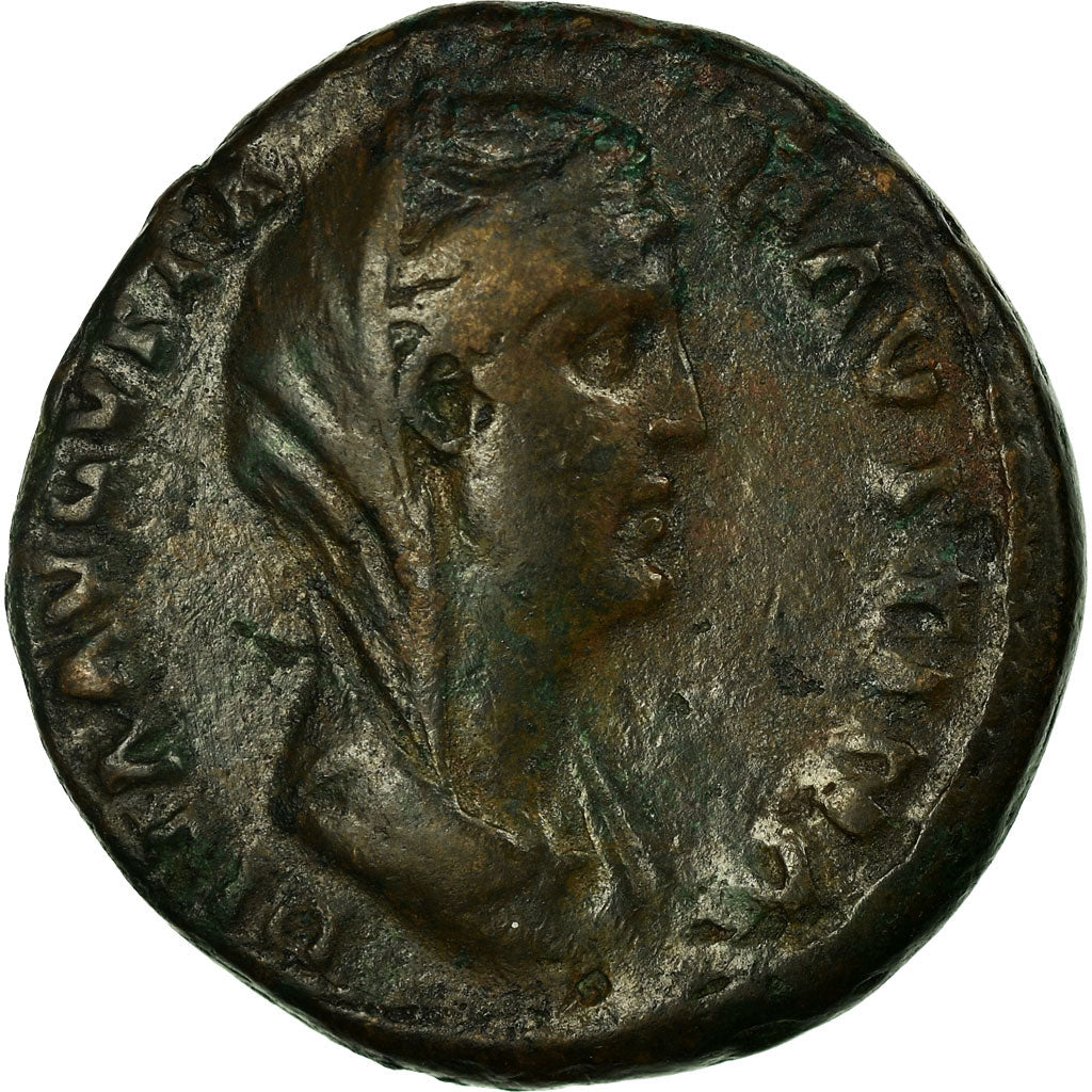 Münze,
Faustina I.,
Dupondius