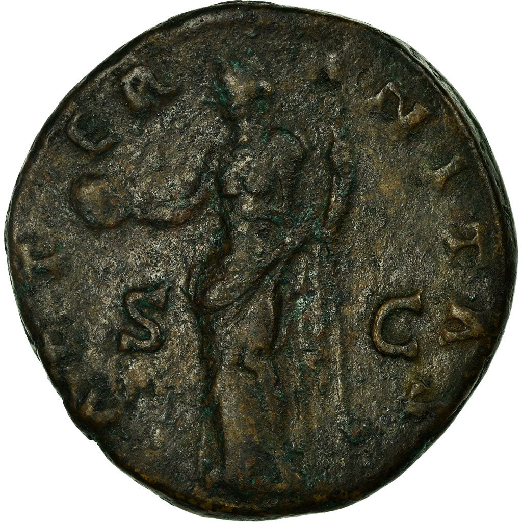 Münze,
Faustina I.,
Dupondius