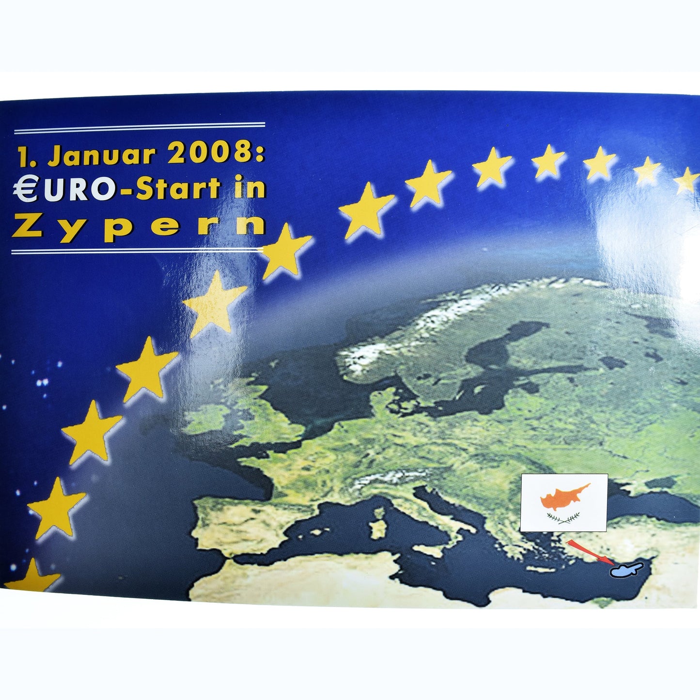 Zypern,
1 Cent bis 2 Euro,
Euro-Start in Zypern