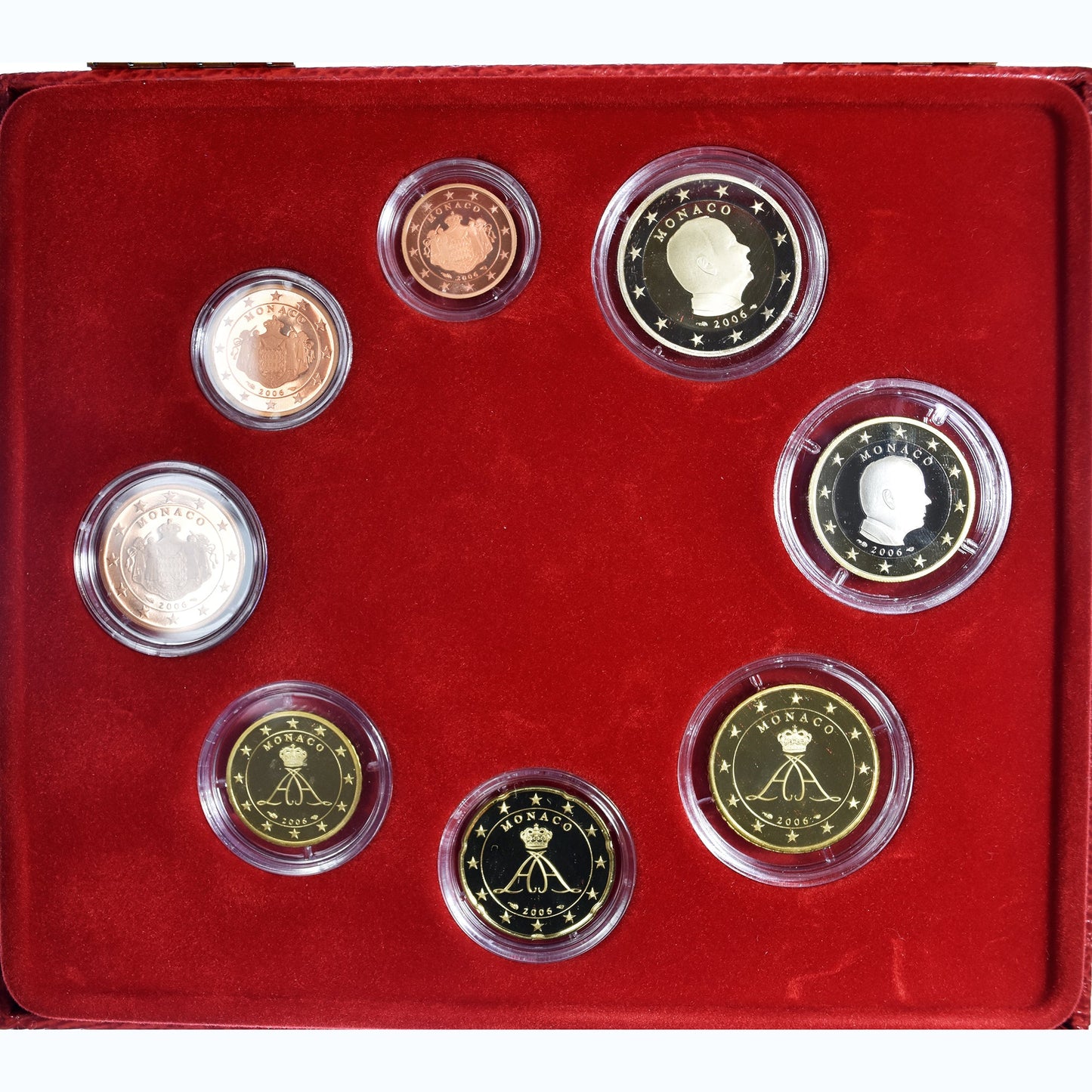 Monaco,
Proof-Set Euro,
Albert II