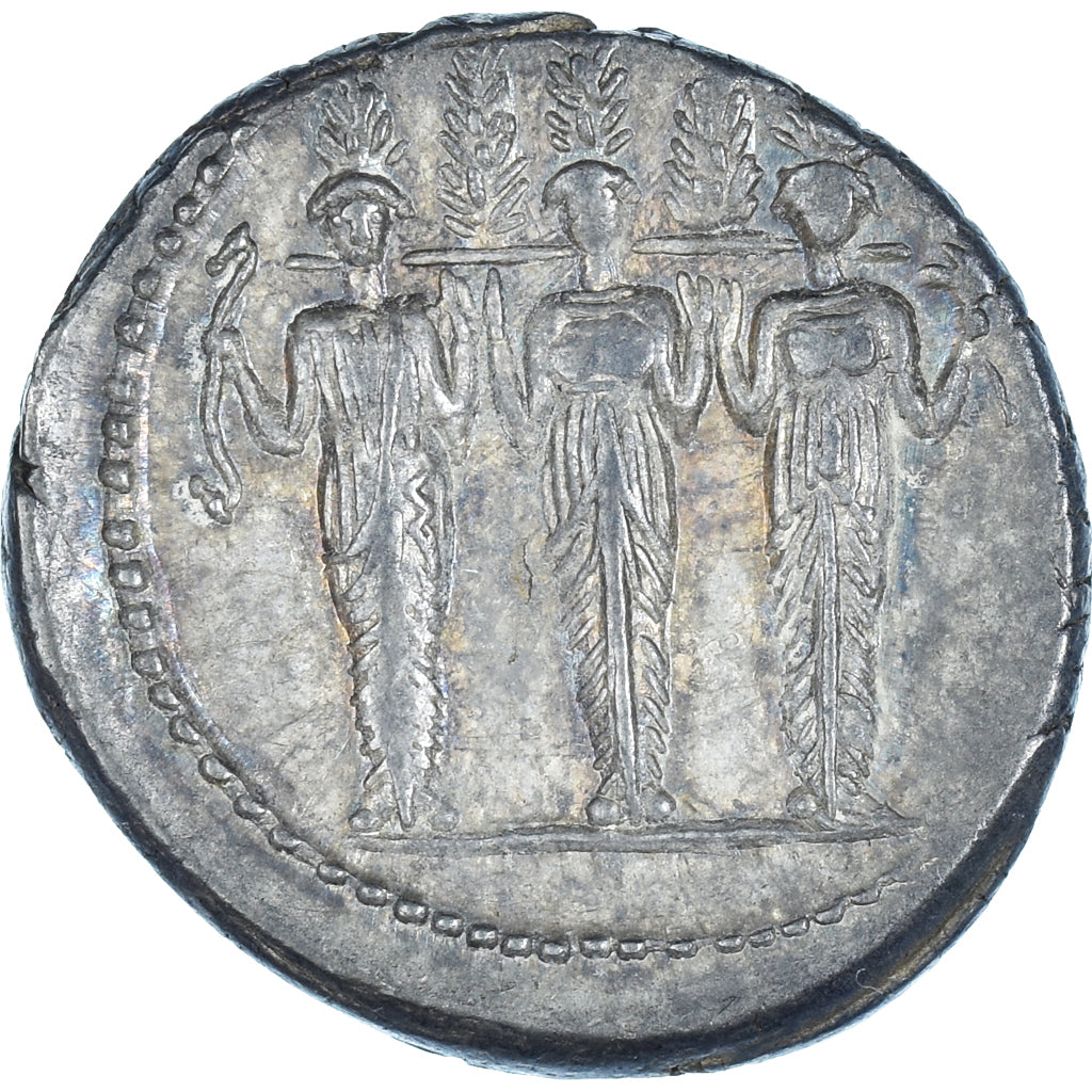 Accoleia,
Denar,
43 v. Chr