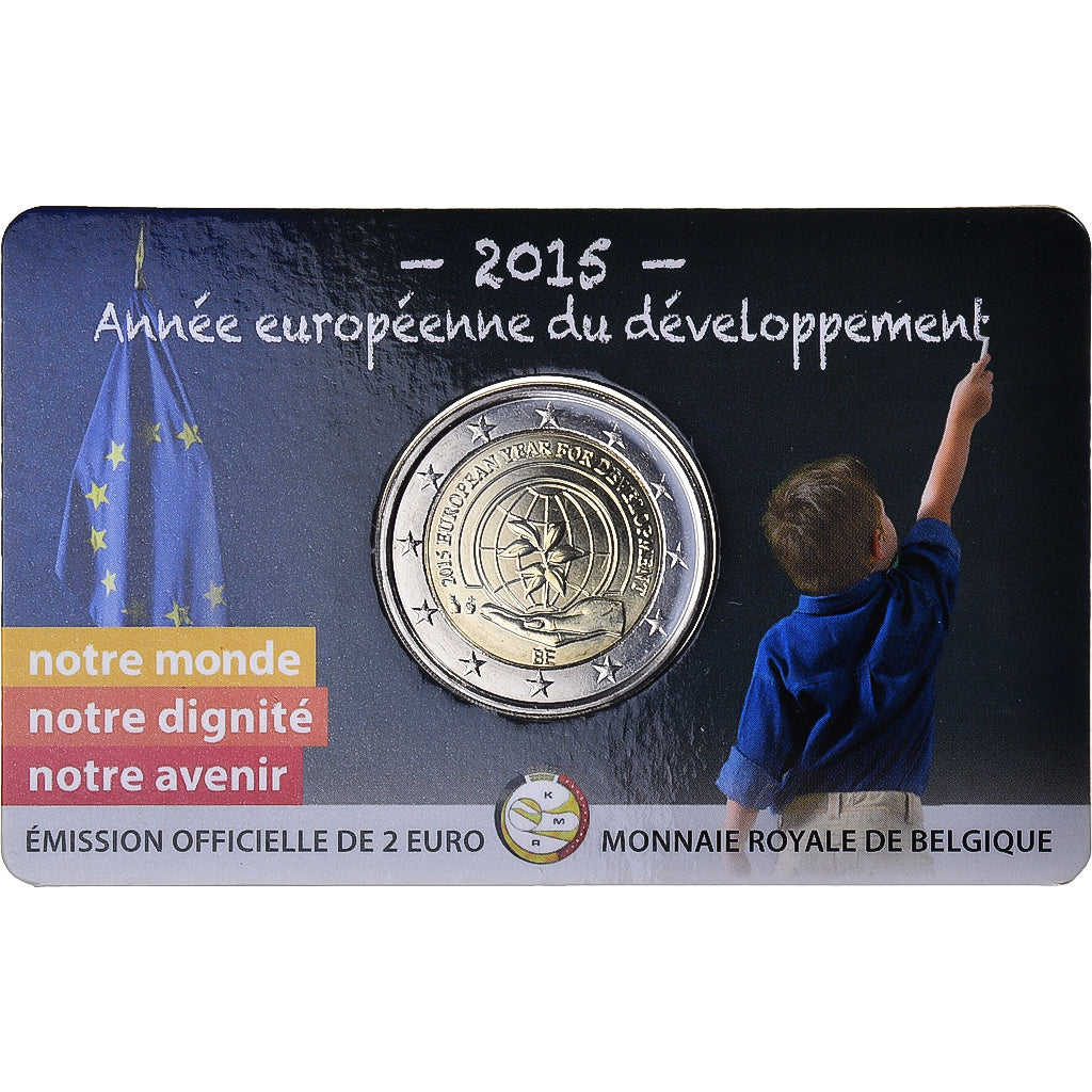 Belgien,
2 Euro,
Europäisches Entwicklungsjahr