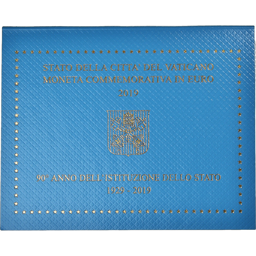 Vatikan,
2 Euro,
90 Jahre nach der Stiftung des Staates des Vatikans