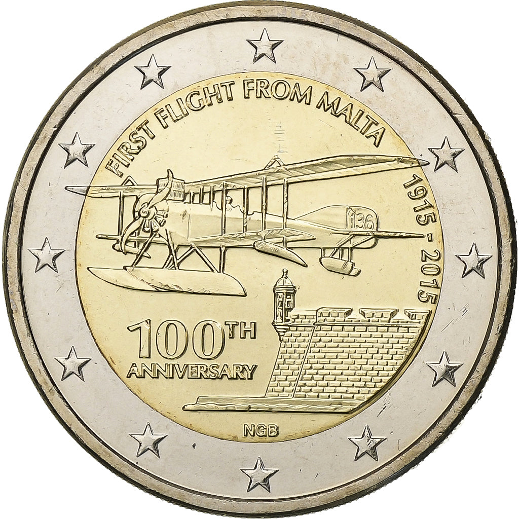 Malta,
2 Euro,
100. Jahrestag des 1. Jahrgangs Vol