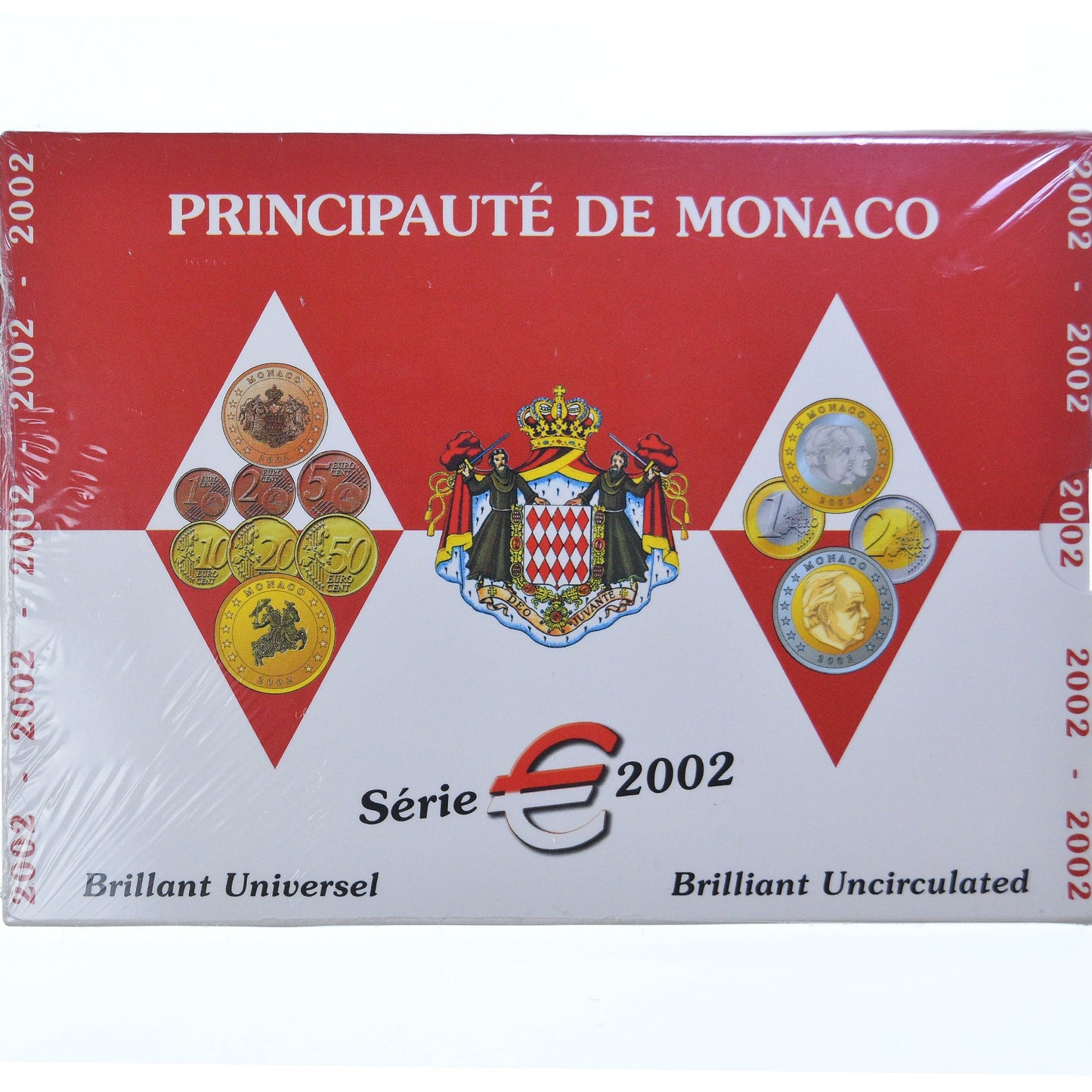 Monaco,
Setze 1 cts. - 2 Euro,
Rainier III