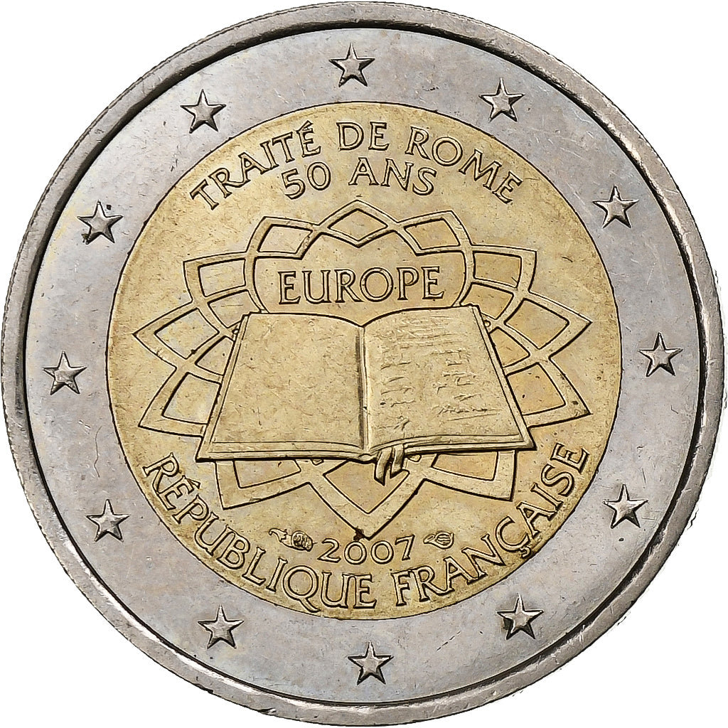 Frankreich,
2 Euro,
Vertrag von Rom