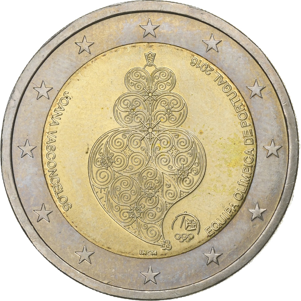 Portugal,
2 Euro,
Equipa olimpica