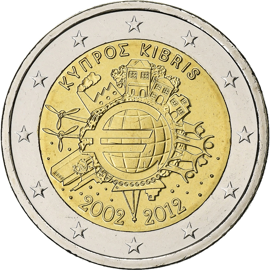 Zypern,
2 Euro,
€uro 2002-2012