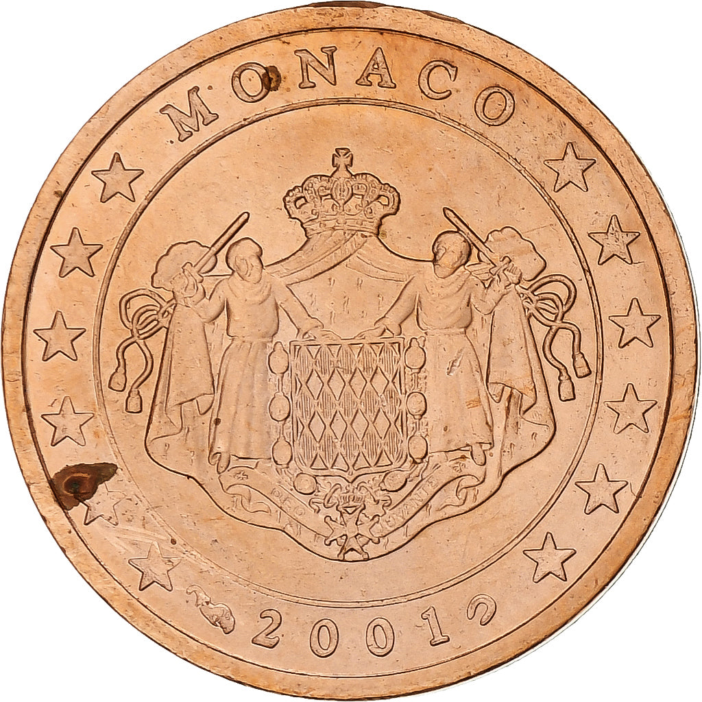Frankreich,
Rainier III,
2 Euro-Cent