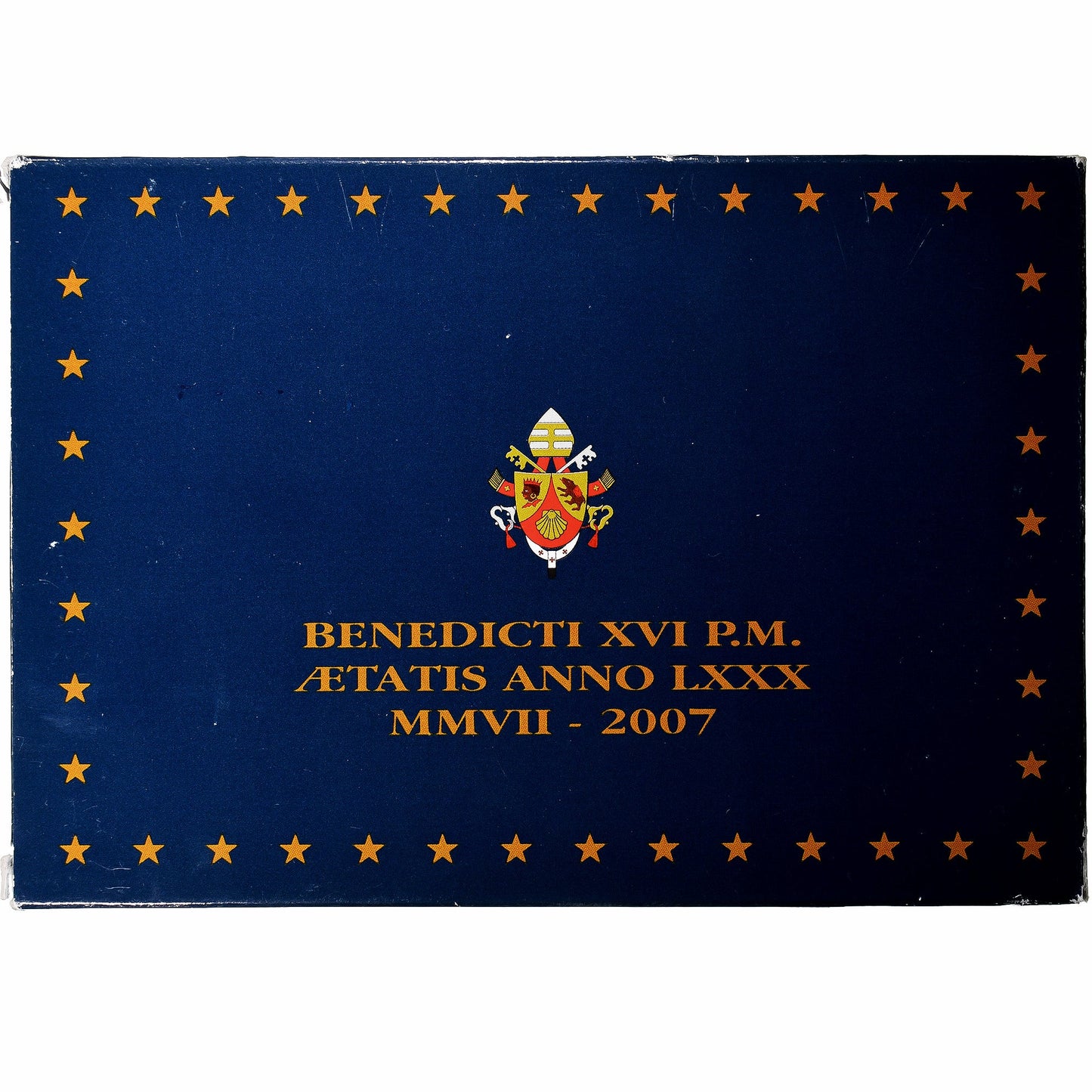 Vatikan,
Benedikt XVI.,
Setze 1 ct. - 2 Euro + Medaille