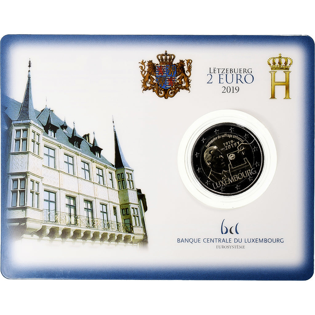 Luxemburg,
2 Euro,
Centenaire du Suffrage Universel