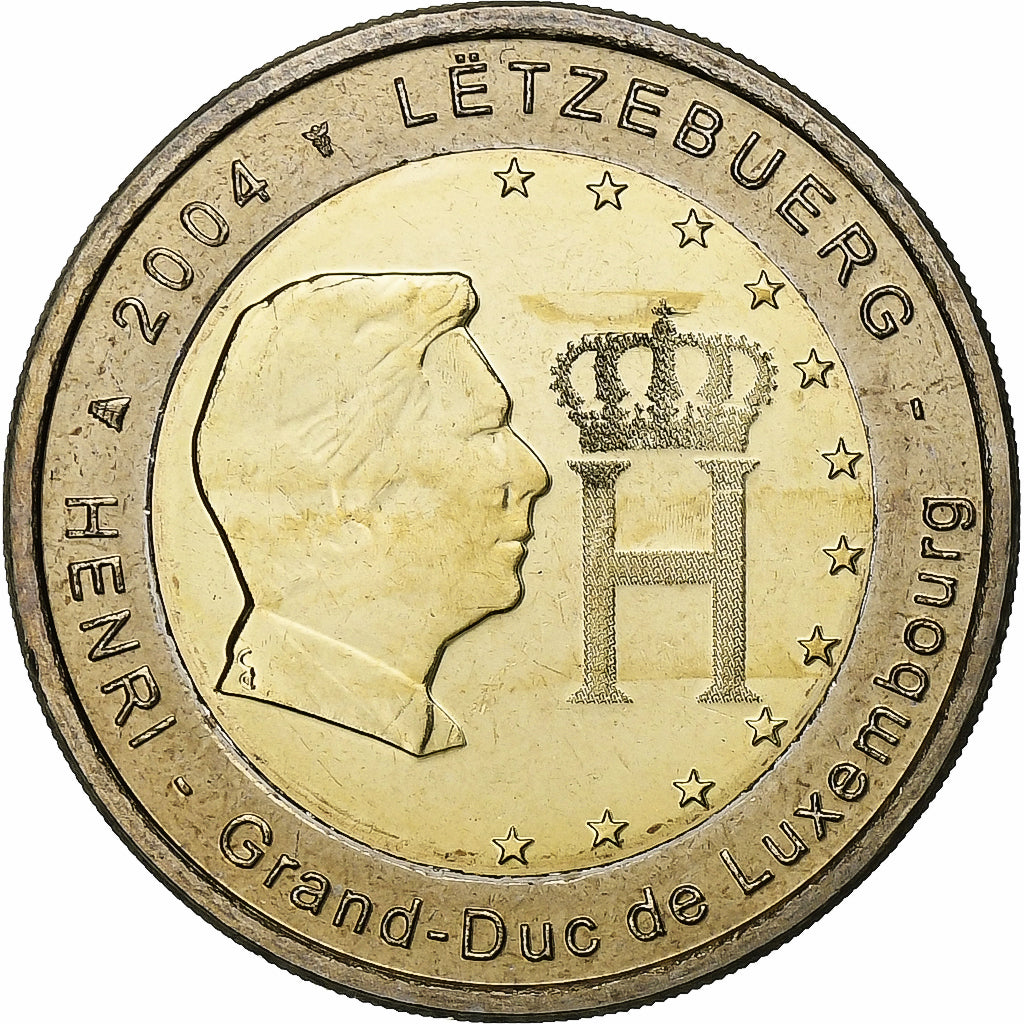 Luxemburg,
2 Euro,
Henri I. Monogramm
