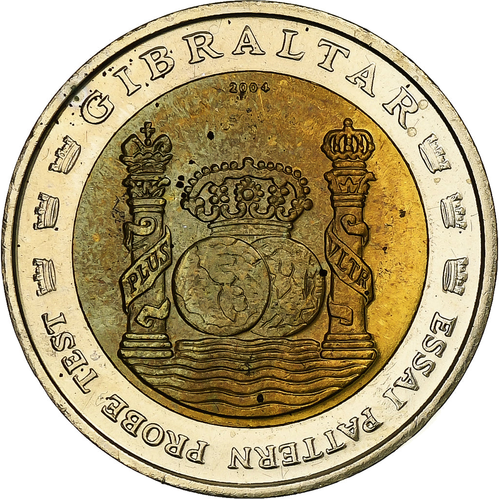 Gibraltar,
2 Euro,
Fantasie-Euro-Muster