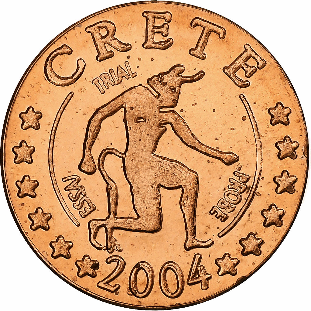 Kreta,
2 Euro-Cent,
Fantasie-Euro-Muster