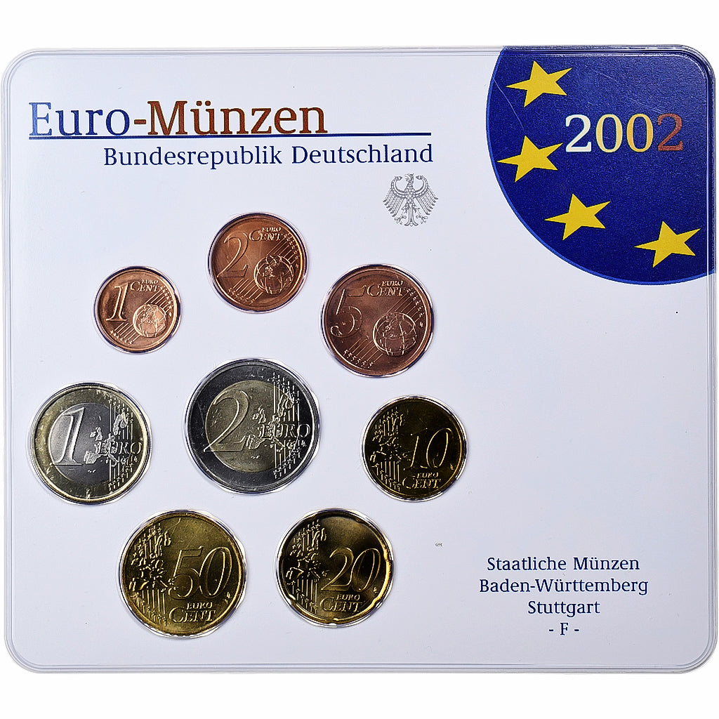 Deutschland,
1 Cent bis 2 Euro,
BU