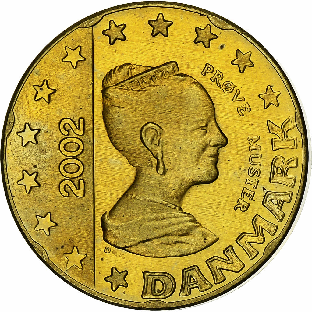 Dänemark,
Margrethe II.,
20 Euro-Cent