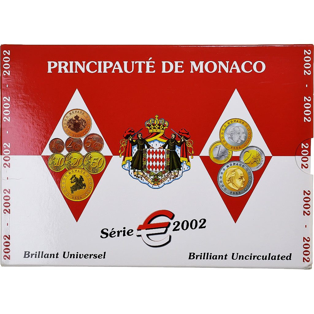Monaco,
Rainier III,
1 Cent bis 2 Euro