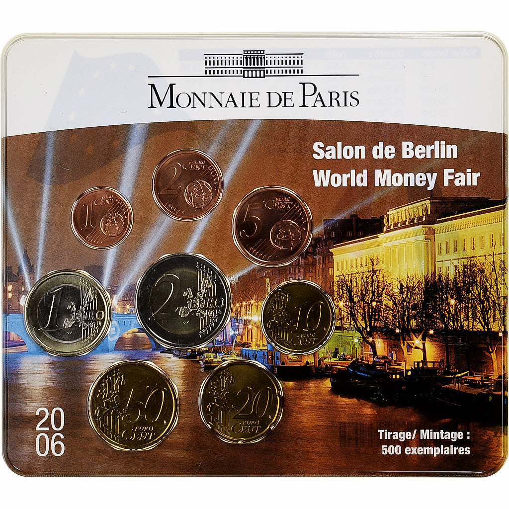 Frankreich,
1 Cent bis 2 Euro,
Salon de Berlin World Money Fair