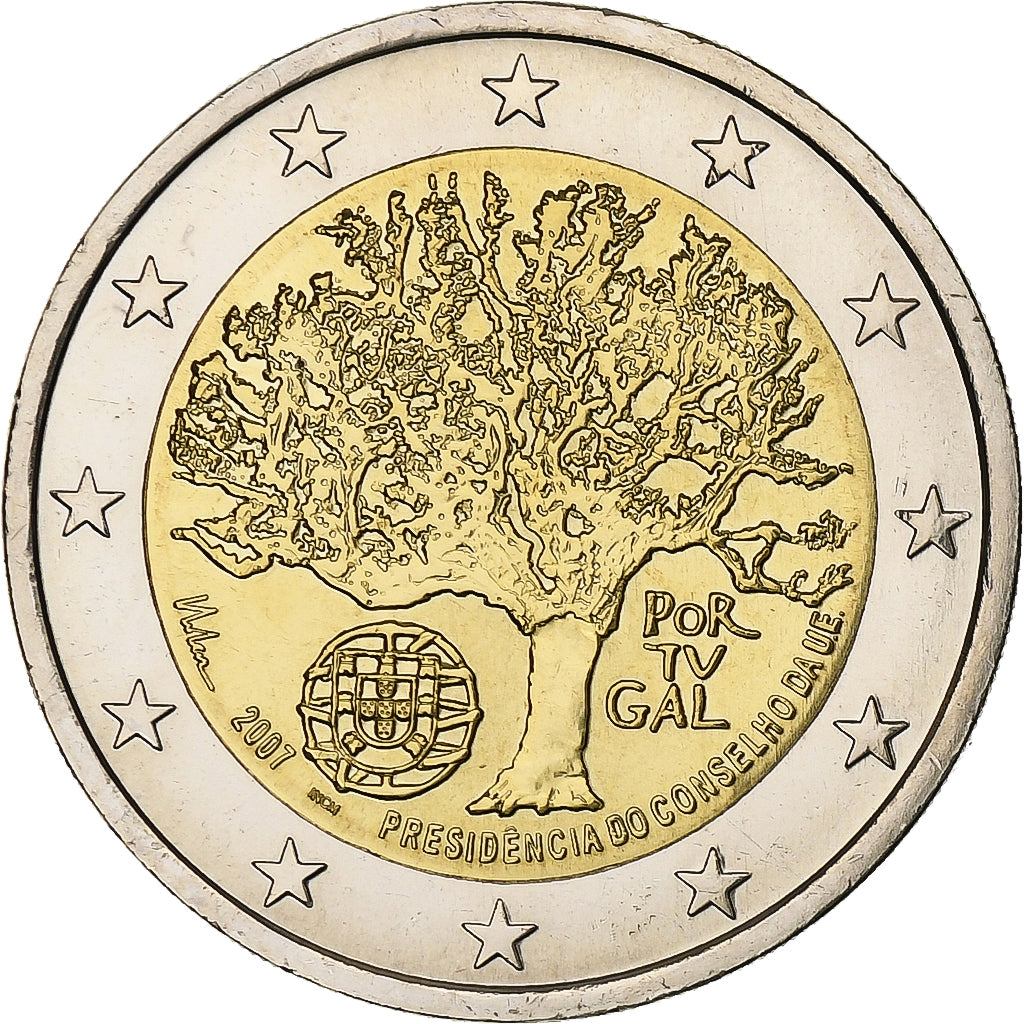 Portugal,
2 Euro,
Präsidentschaft der EU