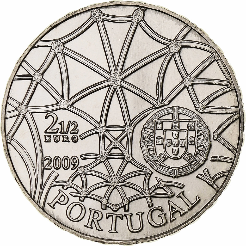 Portugal,
2 1/2 Euro,
Unesco-Weltkulturerbe - Jerónimos-Kloster