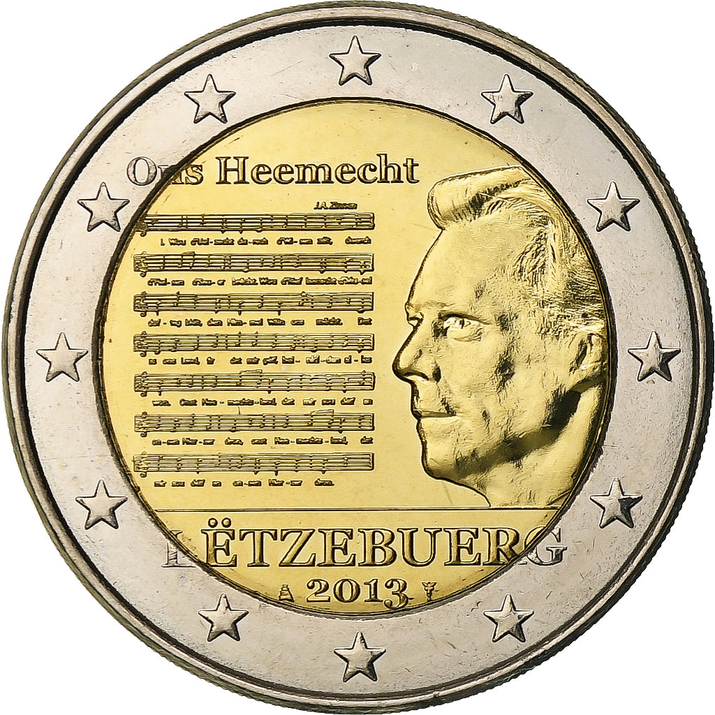 Luxemburg,
2 Euro,
Nationalhymne