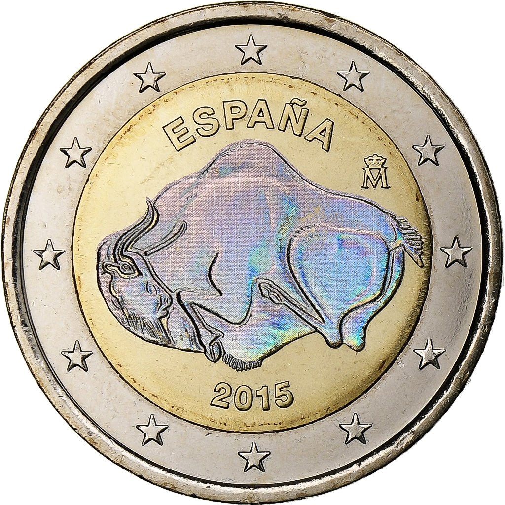 Spanien,
2 Euro,
Höhle von Altamira
