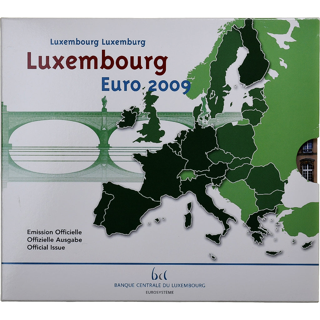 Luxemburg,
Setze 1 ct. - 2 Euro,
BU