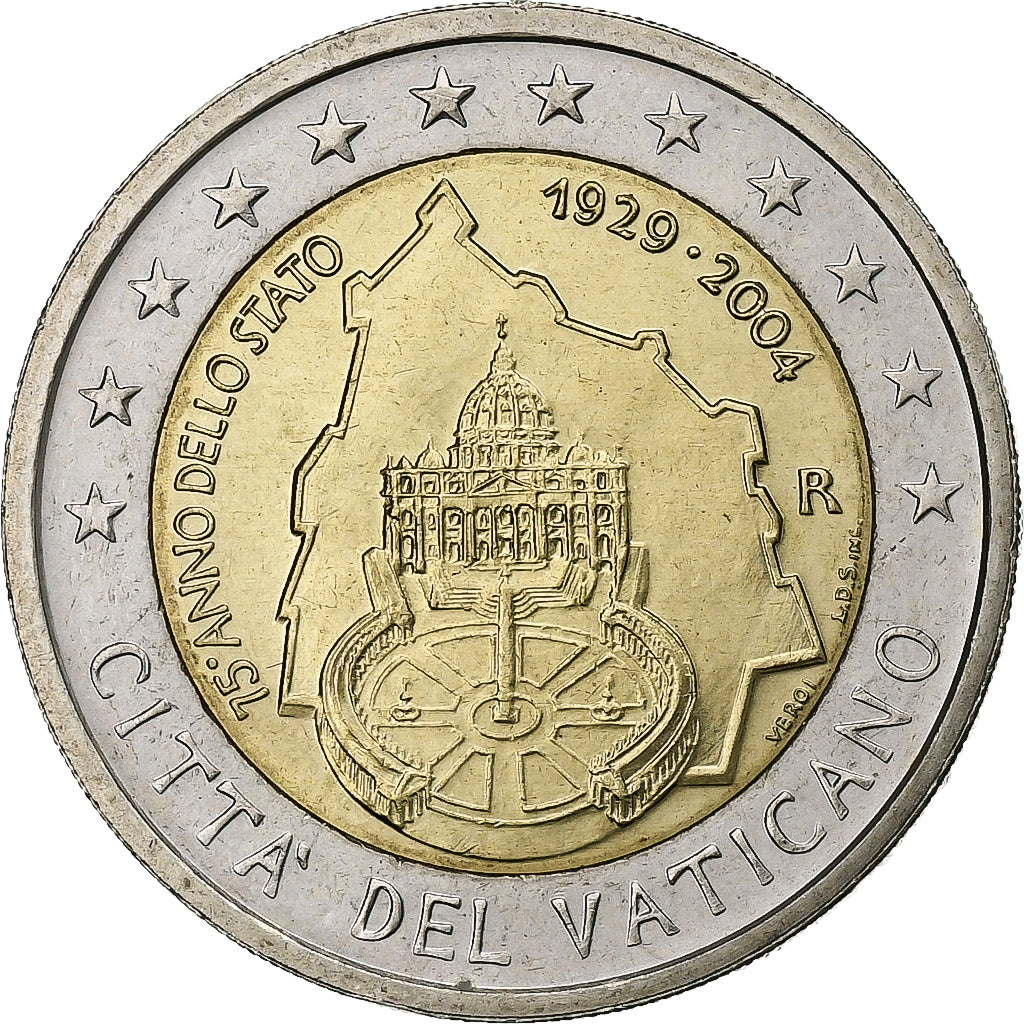 Vatikan,
2 Euro,
Gründung des Vatikans