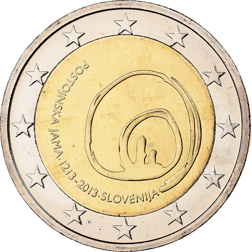 Slowenien,
2 Euro,
Höhle von Postojna