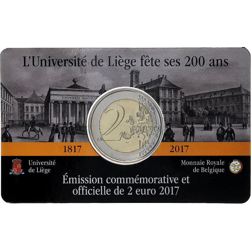 Belgien,
2 Euro,
200 Jahre – Universität Lüttich