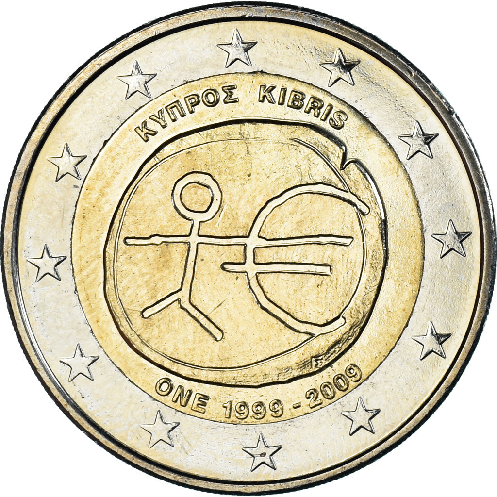 Zypern,
2 Euro,
EINS