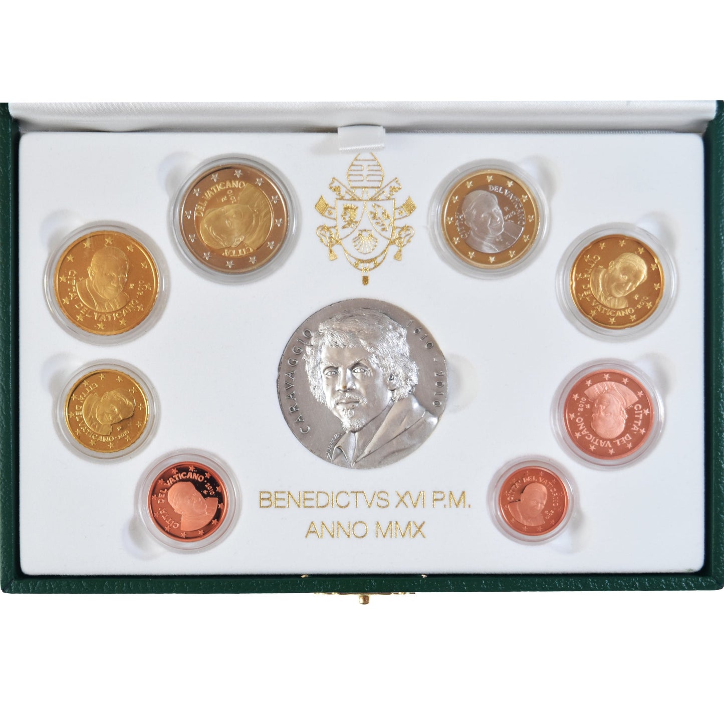 Vatikan,
Papst Benedikt XVI.,
1 Cent bis 2 Euro