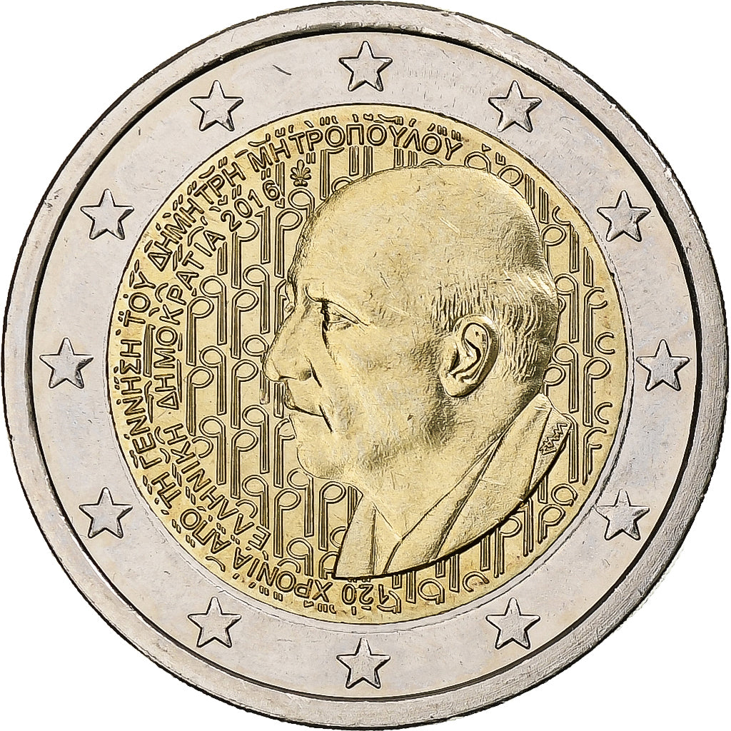 Griechenland,
2 Euro,
Dmitri Mitropoulos
