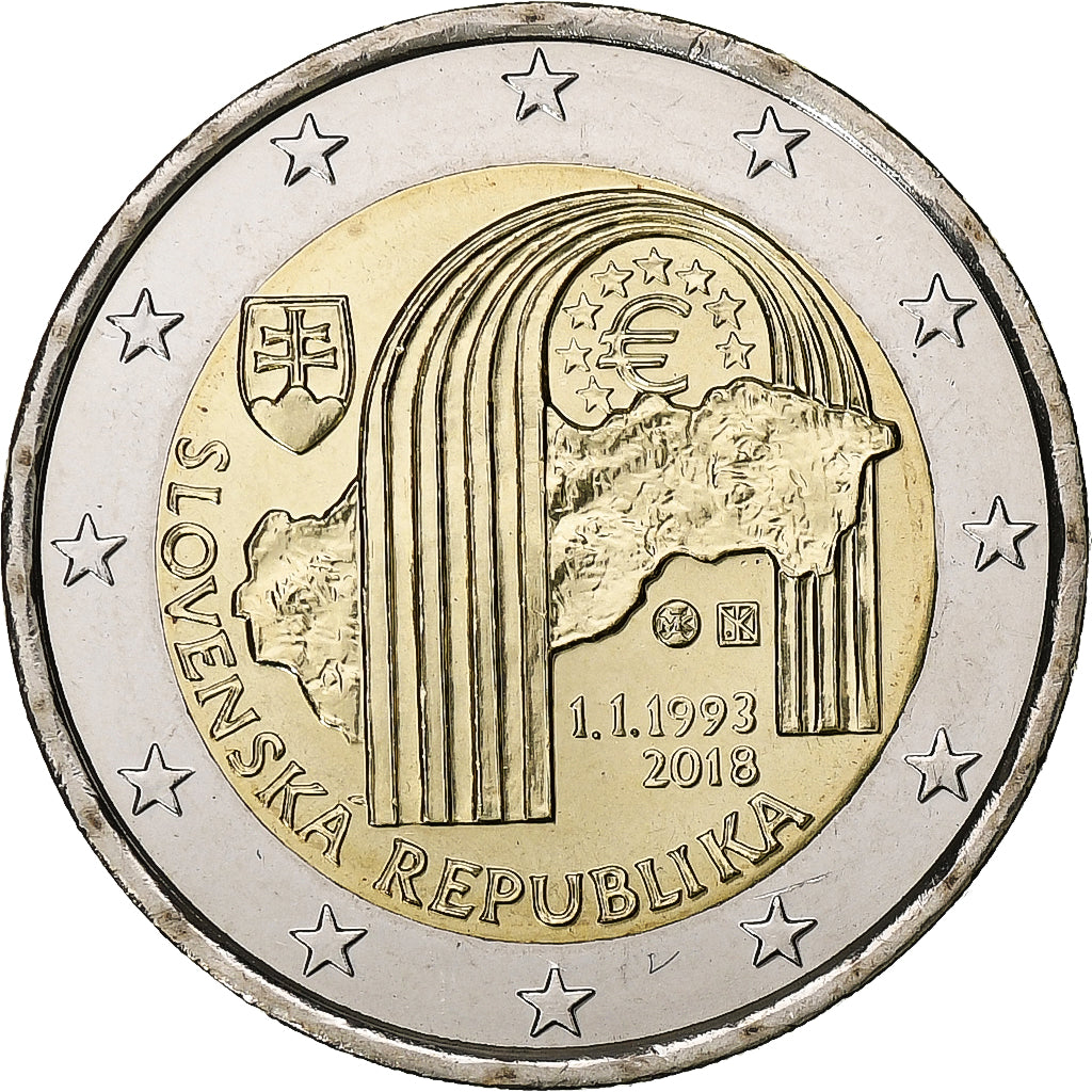 Slowakei,
2 Euro,
2018