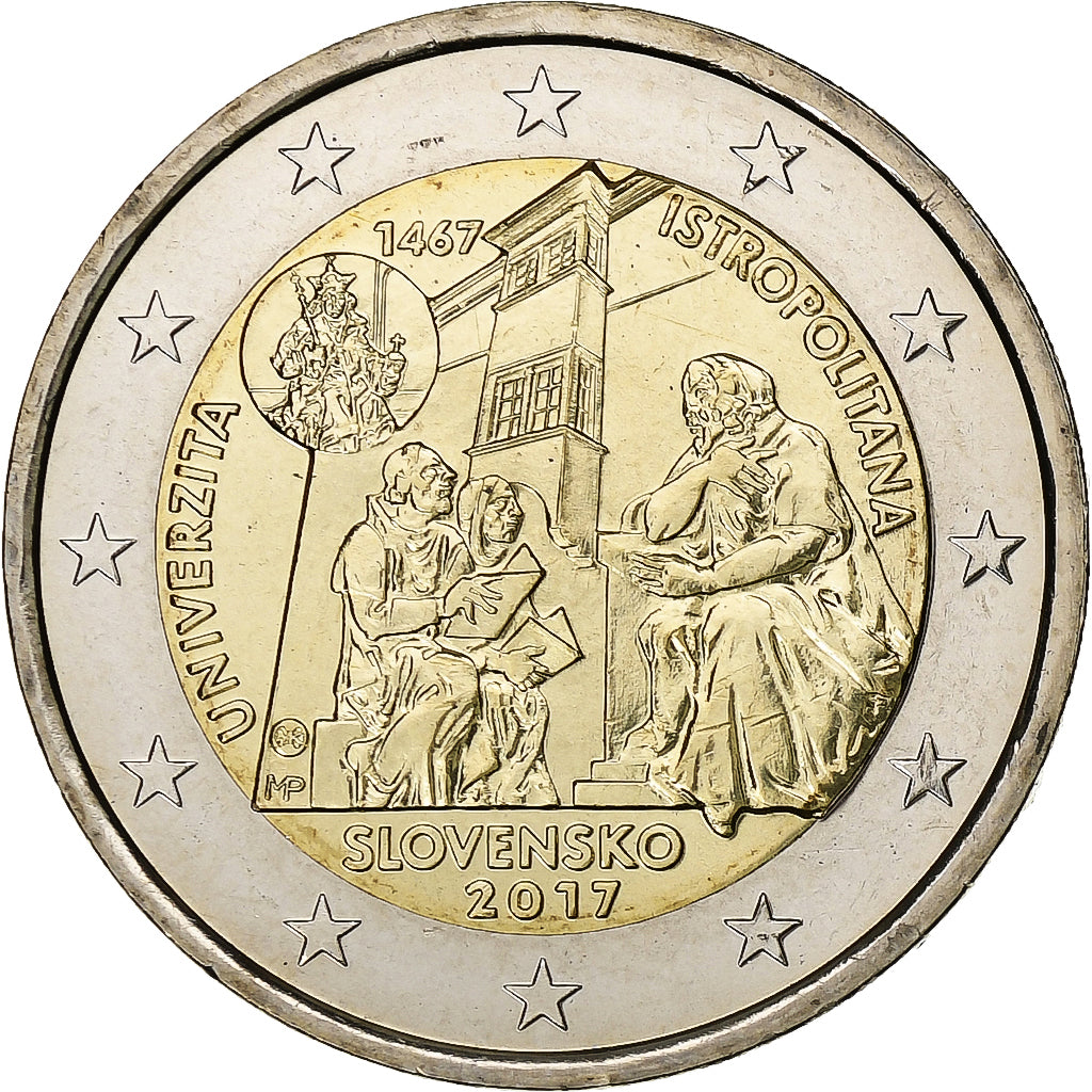 Slowakei,
2 Euro,
2017