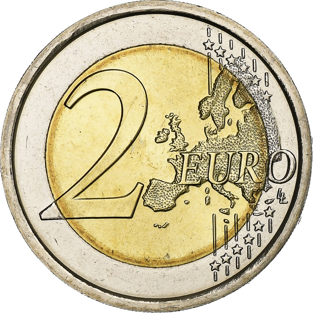 Italien,
2 Euro,
30 Jahre alt. Drapeau européen