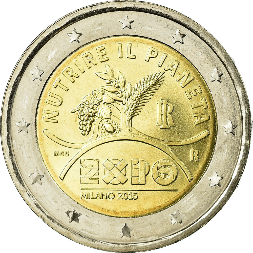 Italien,
2 Euro,
EXPO MILANO 2015
