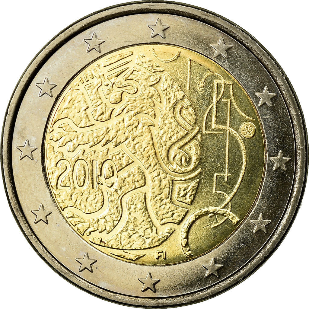 Finnland,
2 Euro,
Emission de la monnaie