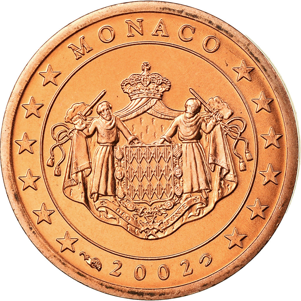 Monaco,
2 Euro-Cent,
2002