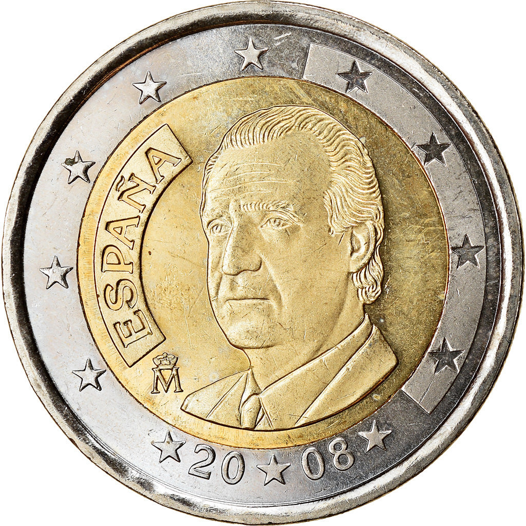 Spanien,
2 Euro,
2008