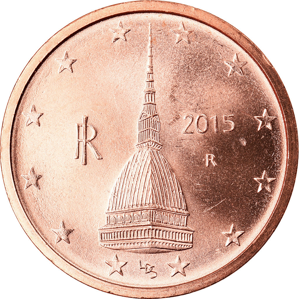 Italien,
2 Euro-Cent,
2015