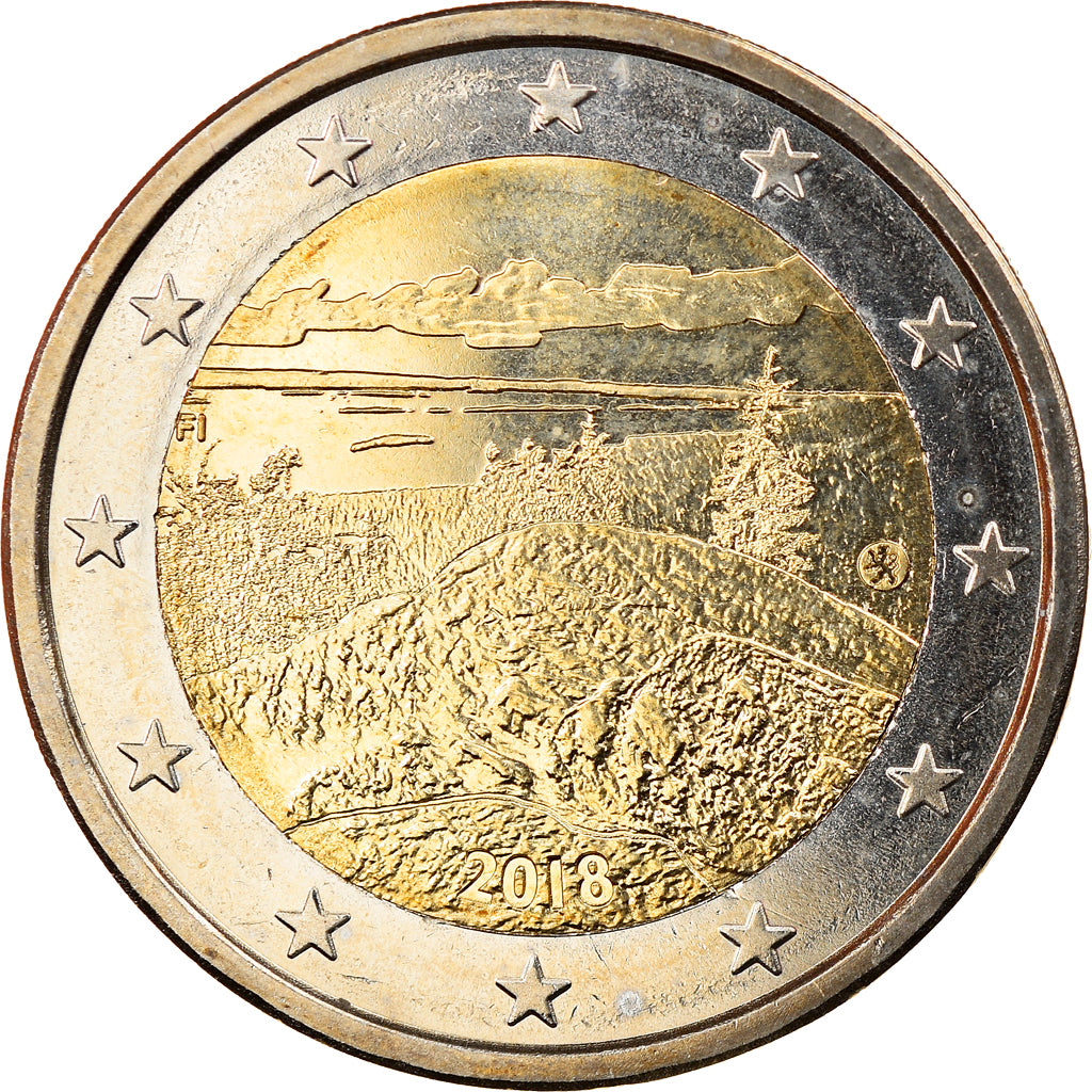 Finnland,
2 Euro,
Landschafts-Koli