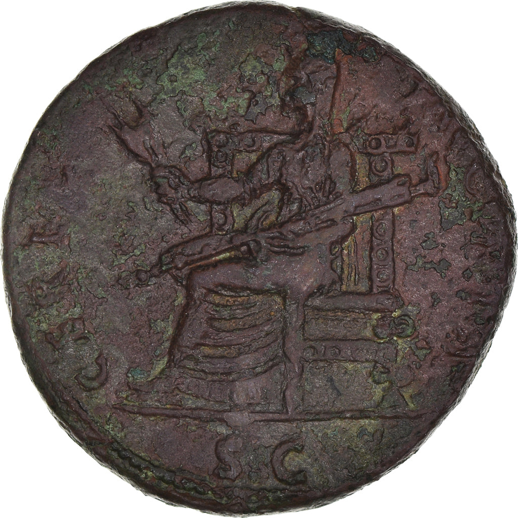 Münze,
Claudius,
Dupondius