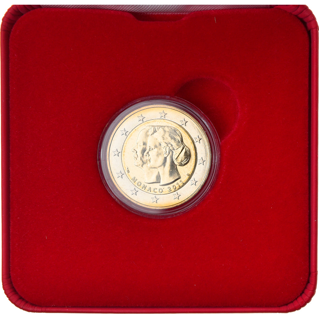 Monaco,
2 Euro,
Königliche Hochzeit Albert II