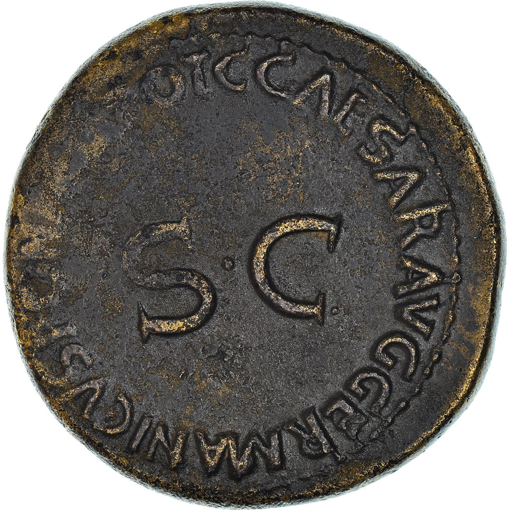 Münze,
Nero und Drusus Caesars,
Dupondius