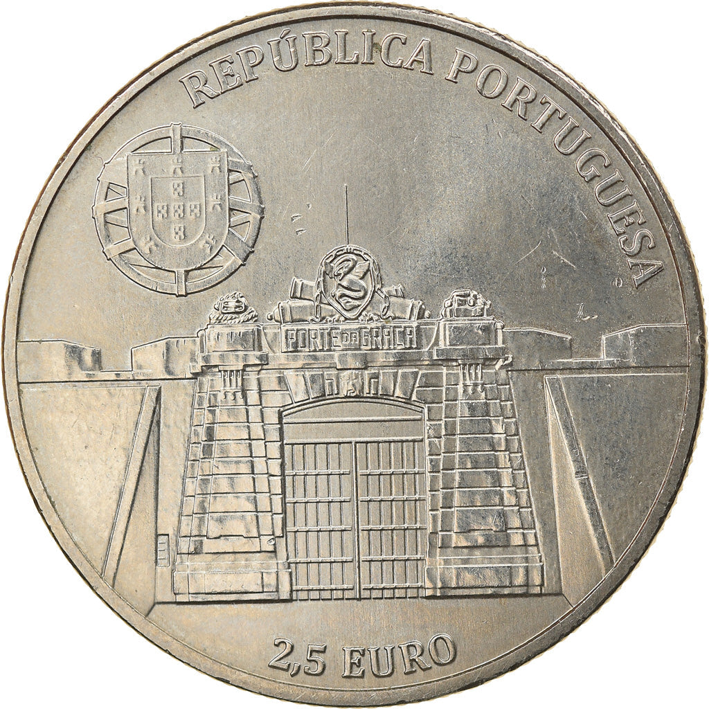 Portugal,
2 1/2 Euro,
Befestigungsanlagen von Elvas
