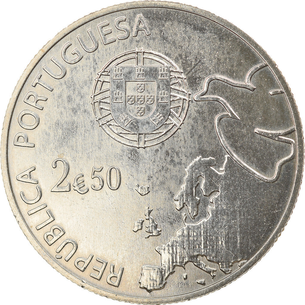 Portugal,
2 1/2 Euro,
70 Jahre alt in Europa