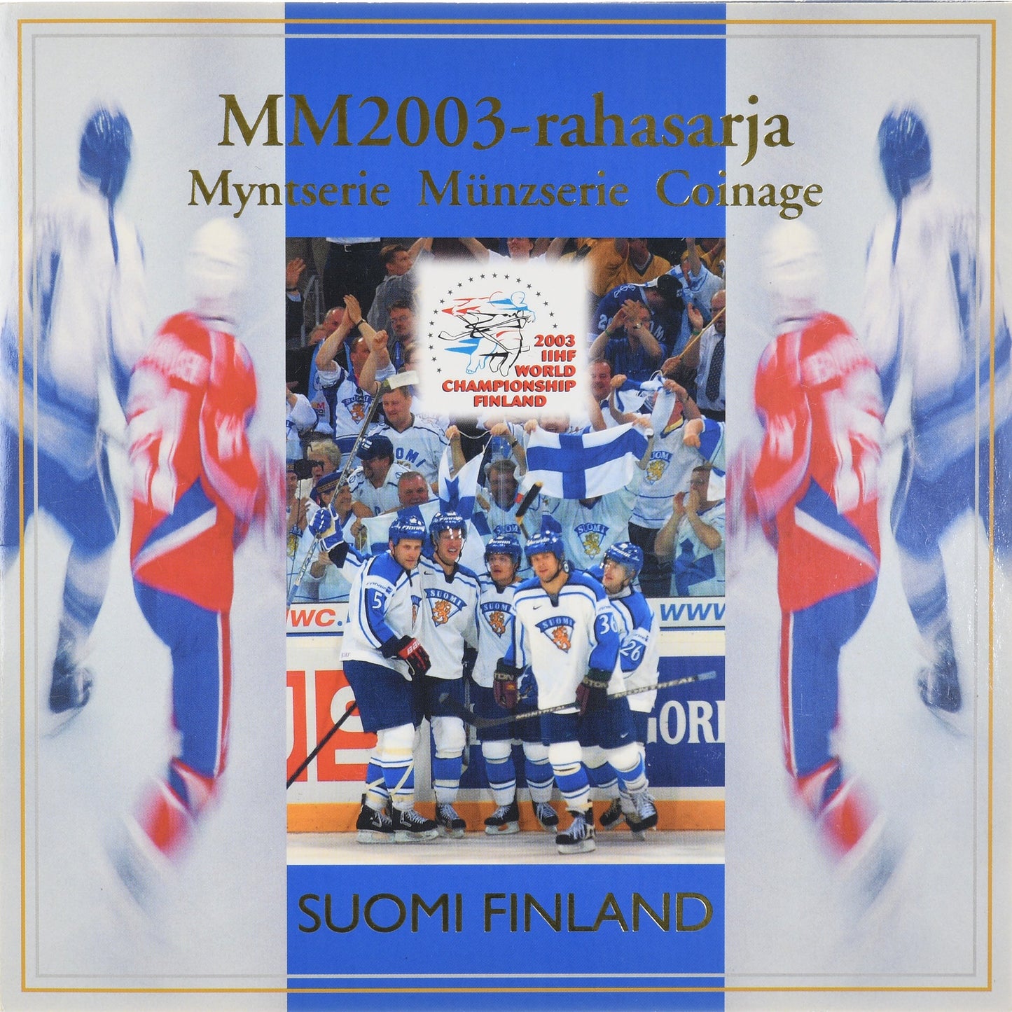Finnland, 
  
  Setze 1 cts. - 2 Euro, 
  
  IIHF Hockey-Weltmeisterschaft